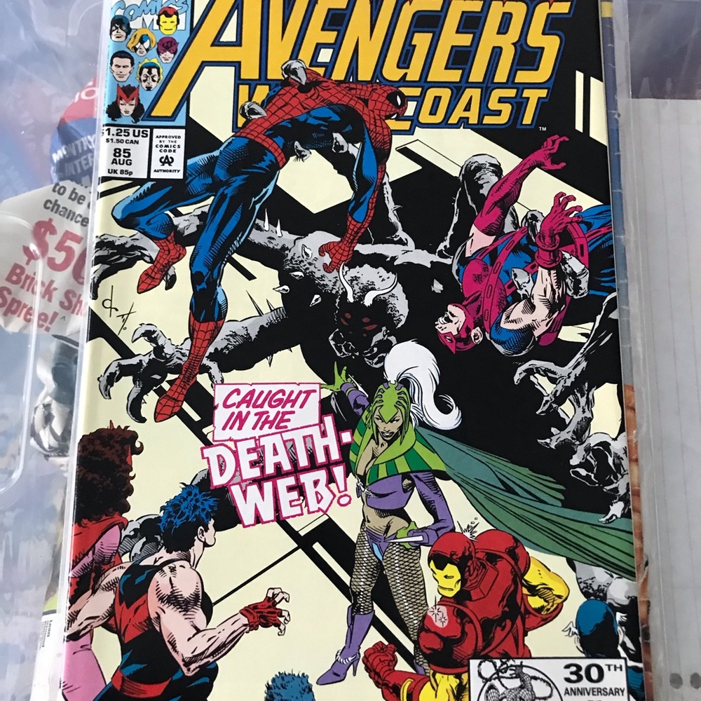 1992 Avengers Coast #85 comic books